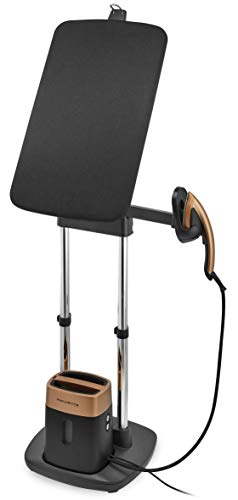 Rowenta IXEO QR1020D1 - Cepillo de Vapor 1600 W, Depósito 1 L, Elimina Arrugas, Olores y Desinfecta, Lista en 45 seg, Tabla Vertical Cabezal XL 49x49x45cm