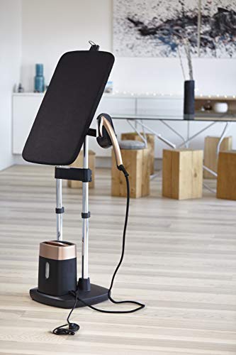 Rowenta IXEO QR1020D1 - Cepillo de Vapor 1600 W, Depósito 1 L, Elimina Arrugas, Olores y Desinfecta, Lista en 45 seg, Tabla Vertical Cabezal XL 49x49x45cm