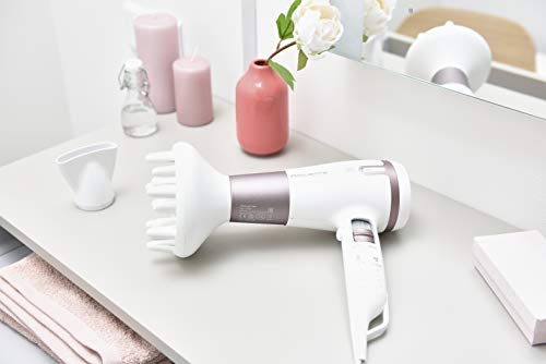 Rowenta Premium Care Pro CV7460 Secador pelo, motor 2400 W, Función iónica, 2 Velocidades y 3 Temperaturas, boquilla concentradora de aire y difusor