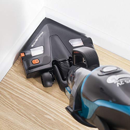 Rowenta RH9152 Air Force Serenity - Aspirador escoba sin cable con hasta 1 hora de autonomía, cabezal de aspiración Delta y cepillo motorizado, tecnología Anti-Ruidos, nivel de ruido 72 dB