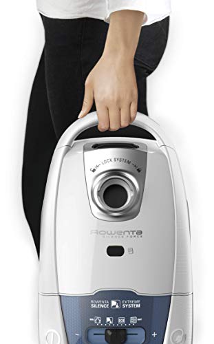 Rowenta Silence Force RO7747, Aspiradora con bolsa con tecnología silenciosa, depósito de polvo de 4,5 l, bolsas de alta filtración, 4 ajustes, accesorio suelo duro, parquet, tapicerías y ranuras