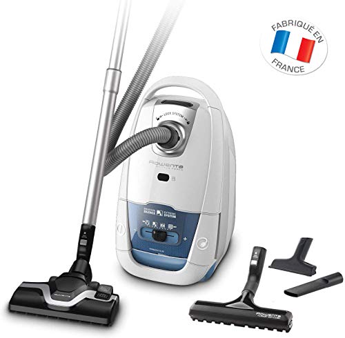 Rowenta Silence Force RO7747, Aspiradora con bolsa con tecnología silenciosa, depósito de polvo de 4,5 l, bolsas de alta filtración, 4 ajustes, accesorio suelo duro, parquet, tapicerías y ranuras