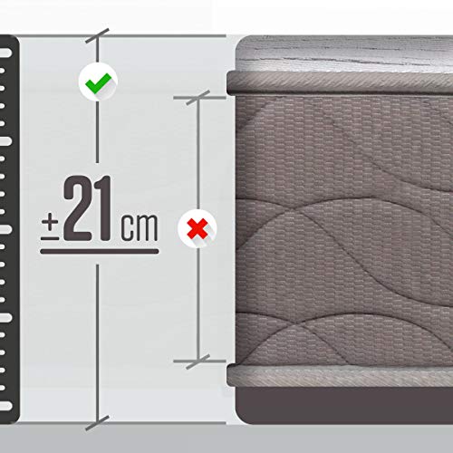 ROYAL SLEEP Colchón viscoelástico 135x190 firmeza Media, adaptabilidad y Calidad Alta, Altura 21m - Colchones Xfresh Premium