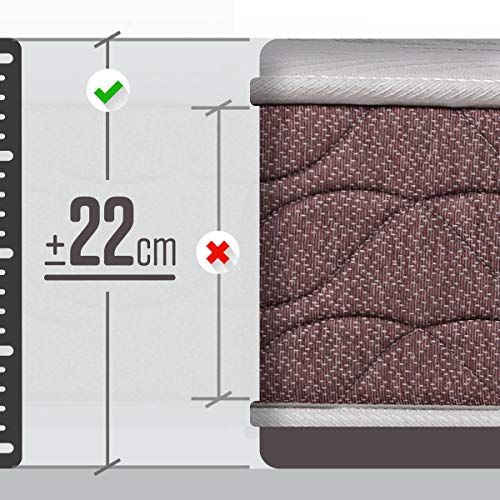 ROYAL SLEEP Colchón viscoelástico 135x190 firmeza Media, Alta Gama, Confort y adaptabilidad Alta, Altura 22cm - Colchones Dormant Plus