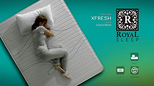 ROYAL SLEEP Colchón viscoelástico 90x190 de máxima Calidad, Confort y firmeza Alta, Altura 14cm. Colchones Xfresh