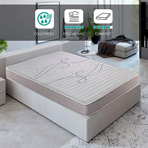 ROYAL SLEEP Colchón viscoelástico 90x190 de máxima Calidad, Confort y firmeza Alta, Altura 14cm. Colchones Xfresh