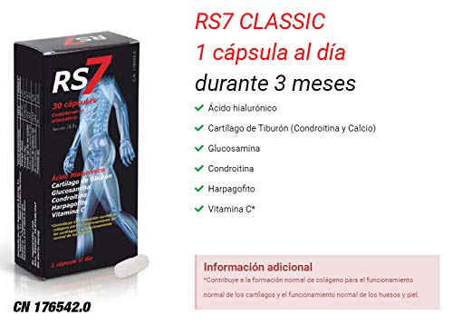 RS7 Articulaciones 60 Cápsulas + Muestra gratuita Crema Fisio Forte