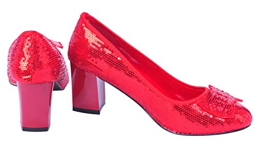 Rubies - Zapatos de Lentejuelas Rojas de Dorita de El Mago de Oz, para Adultos, Talla S