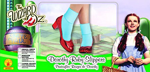 Rubies - Zapatos de Lentejuelas Rojas de Dorita de El Mago de Oz, para Adultos, Talla S