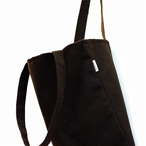 RUHUA Bolso del Bolso de los Bolsos de Las Mujeres de los Hombres de algodón Reutilizable de Eco Plegable Shopping Tienda Online,Negro