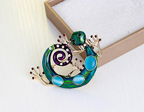 Ruikey 1 Pcs Elegante Broche Lagarto Retro de Diseño Broche Pin Sin Caja para Las Mujeres Señoras Niñas
