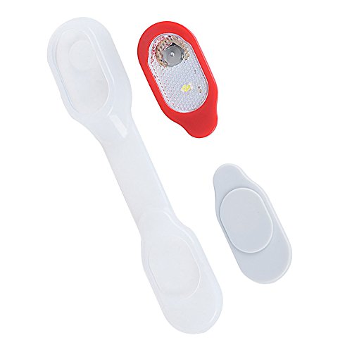 Rungao Led magnética Linterna portátil mannos Libres con Clip para Ropa para Senderismo, navegacion y Running para Correr-Rojo