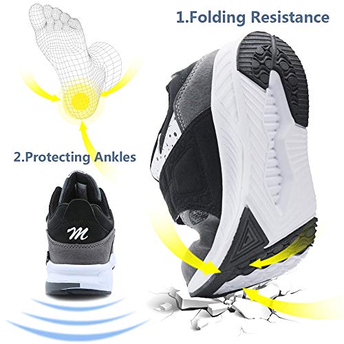 Running Shoes Niño 36 Infantil Zapatillas Sneakers Unisex Zapatillas Running Calzado Trekking Zapatos Deportivos Velcro Al Aire Calzado Trekking Ligero Transpirables Gris