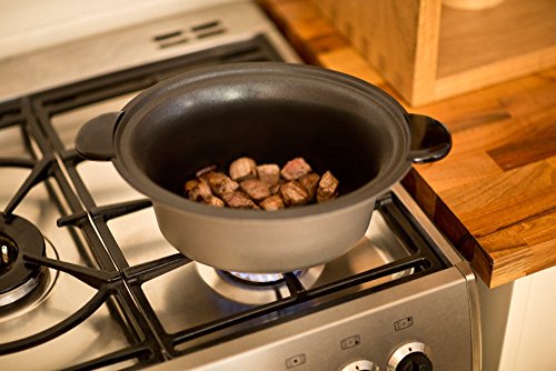 Russell Hobbs Cook@Home - Olla de Cocción Lenta (Cocina Lenta, Olla Baja Temperatura, Inox y Negro, 3,5l) -ref. 22740-56