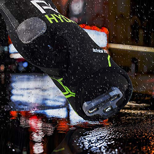 RUZER Bicicleta de Ciclismo Cubrebotas Impermeables Resistente al Viento Resistente a la Intemperie Cubre protección Reflectante Cubiertas de Neopreno Kevlar (Grande-XL: UK9/EU43 to UK12/EU47)