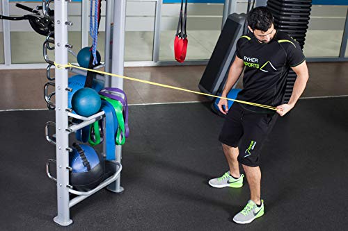 Ryher Banda elástica de Resistencia para dominadas - Banda de Ejercicios para Fitness, Crossfit, Asistente para pullups o Levantamiento de Pesas (Individual #1 Amarilla - de 2 a 7 kg)
