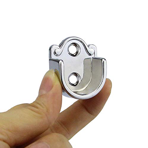 rzdeal Pack de 2 redondo armario Rail barra de acoplamiento soporte soporte Tono de plata 25 mm