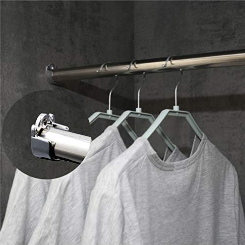 rzdeal Pack de 2 redondo armario Rail barra de acoplamiento soporte soporte Tono de plata 25 mm