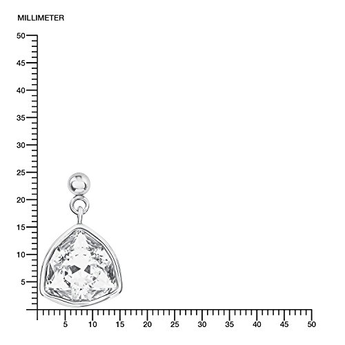 s. Oliver – Pendientes de mujer con Swarovski Elements, Acero Inoxidable, Cristal blanco – 567251