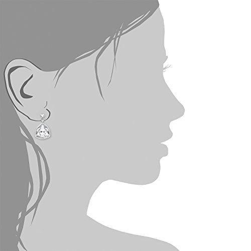 s. Oliver – Pendientes de mujer con Swarovski Elements, Acero Inoxidable, Cristal blanco – 567251