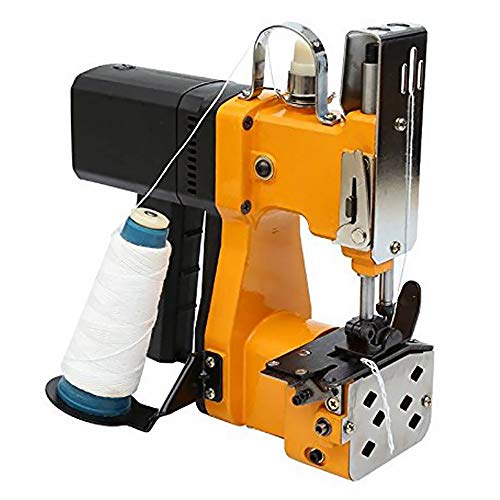 S SMAUTOP Máquina de coser portátil Máquina de coser más cercana Bolsa de embalaje eléctrica Sellado de costura para bolsa de plástico de papel de arroz saco de piel de serpiente (amarillo)
