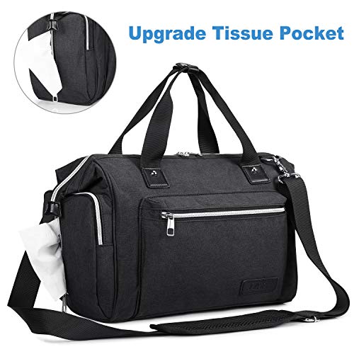 S-ZONE Bolsa de Pañales para Bebés Multifuncionales de Gran Capacidad para Mamá y Papá