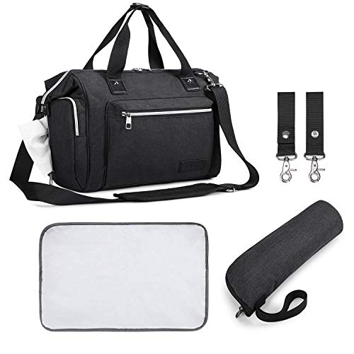 S-ZONE Bolsa de Pañales para Bebés Multifuncionales de Gran Capacidad para Mamá y Papá