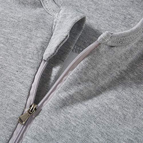 Saco de dormir para bebé, niña, pijama de invierno, 2,5 tog (130 (3 – 6 años), color gris