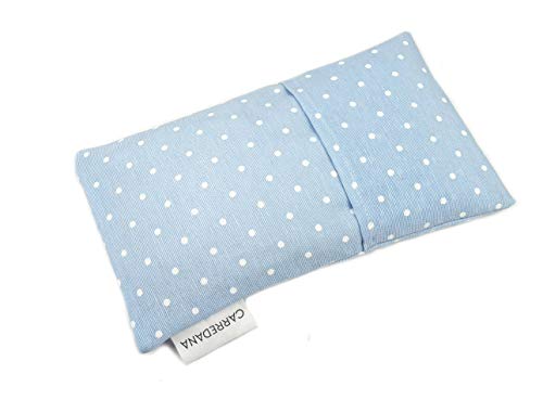 Saco térmico anti-cólicos bebé de semillas de trigo y lavanda.23 x 12cm  (Azul topos)