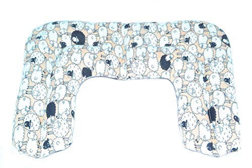 Saco térmico de semillas Sacatusaco, modelo cervical colección Ovejas. Aroma a lavanda 100% natural, con medidas 42x26cm.