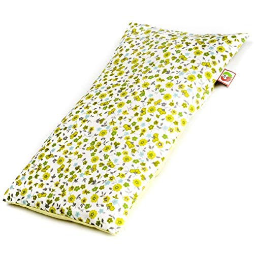 Saco Térmico Semillas Multiusos - Almohada para Calentar en Microondas (30x17 cm) - Bolsa de Calor - Cojín de Semillas con Funda Lavable, Tela de Algodón 100% y Olor a Lavanda (Corazones)