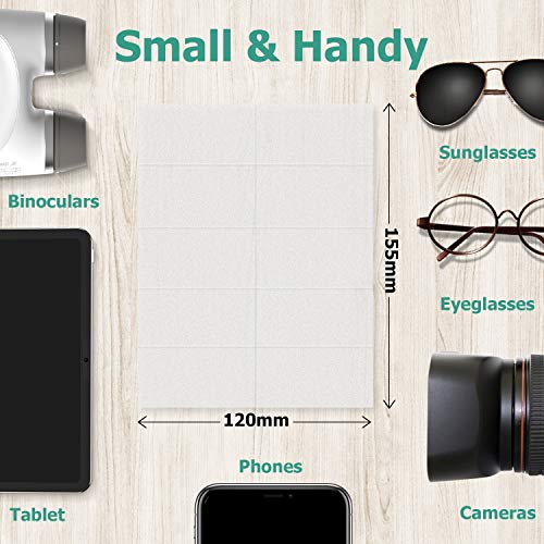 SAEYON [60 Piezas] Desechables Toallitas Limpia Lentes, Secado Rápido Toallitas Limpia Gafas/Anteojos/Cámara/Móviles/Parabrisas Toallitas de Limpieza para Pantalla, Embalaje Individual 155 x 120 mm