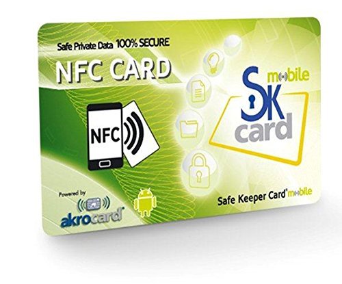 SafeKeeper Card mobile Tarjeta NFC Password Manager y Control Parental para móviles y Tablets Android con tecnologia NFC. Galaxy, Huawei, LG Nexus, Motorola, Xperia, iPhone 11
