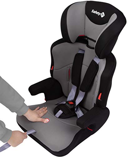 Safety 1st Ever Safe Plus Silla Coche grupo 1 2 3, crece con el niño 9 meses - 12 años (9-36 kg), con cojín reductor extraíble, color Gris