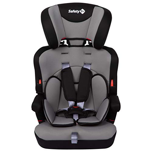 Safety 1st Ever Safe Plus Silla Coche grupo 1 2 3, crece con el niño 9 meses - 12 años (9-36 kg), con cojín reductor extraíble, color Gris