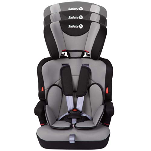 Safety 1st Ever Safe Plus Silla Coche grupo 1 2 3, crece con el niño 9 meses - 12 años (9-36 kg), con cojín reductor extraíble, color Gris