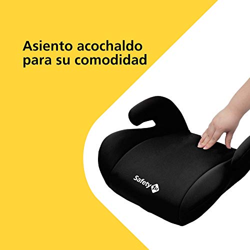 Safety 1st Manga Safe Elevador, Silla de coche grupo 3, Alzador para niños 3-12 años (15-36 kg), color Negro