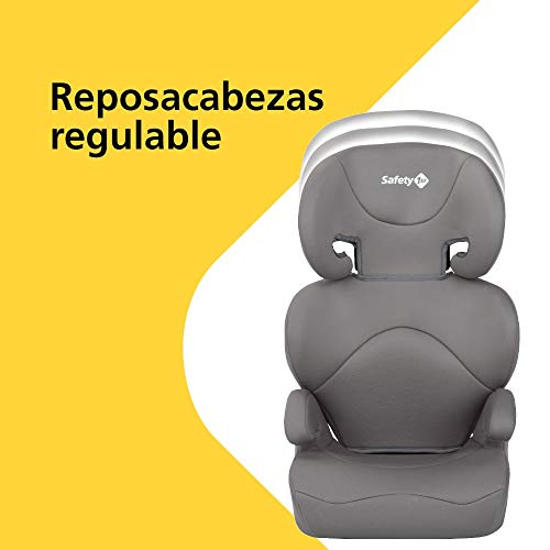 Safety 1st Road Safe Silla de coche grupo 2/3, reclinable en 2 posiciónes, Fácil y rápida de instalar con cinturón de seguridad, color Gris