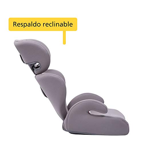 Safety 1st Road Safe Silla de coche grupo 2/3, reclinable en 2 posiciónes, Fácil y rápida de instalar con cinturón de seguridad, color Gris