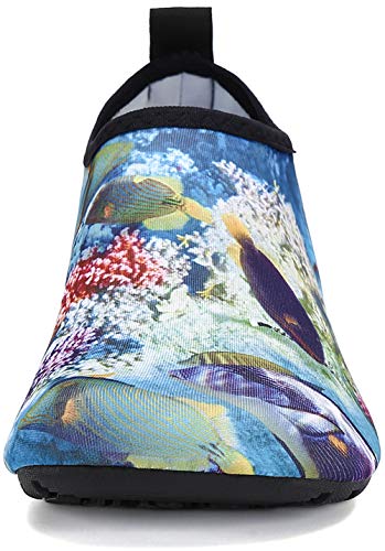 SAGUARO Escarpines Hombre Mujer para Buceo Snorkel Surf Natación Piscina Vela Mares Rocas Río Zapatos para Agua Calzado Playa Zapatillas Deportes Acuáticos (023 Multicolor,38/39 EU)