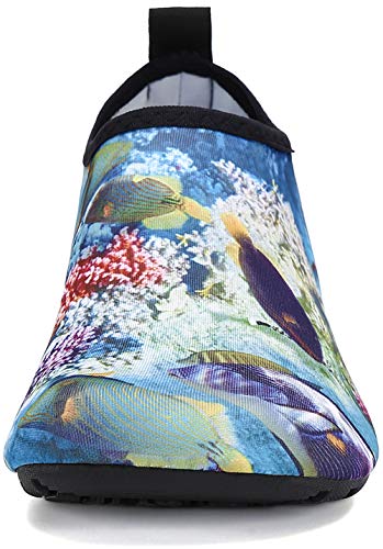 SAGUARO Escarpines Hombre Mujer para Buceo Snorkel Surf Natación Piscina Vela Mares Rocas Río Zapatos para Agua Calzado Playa Zapatillas Deportes Acuáticos (023 Multicolor,38/39 EU)