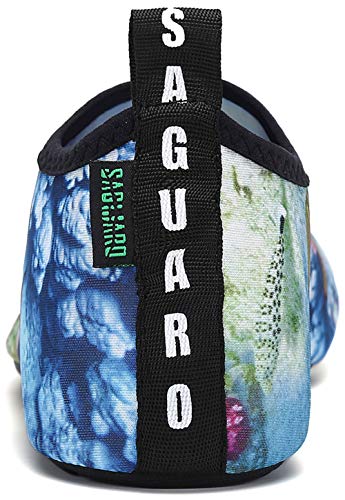 SAGUARO Escarpines Hombre Mujer para Buceo Snorkel Surf Natación Piscina Vela Mares Rocas Río Zapatos para Agua Calzado Playa Zapatillas Deportes Acuáticos (023 Multicolor,38/39 EU)