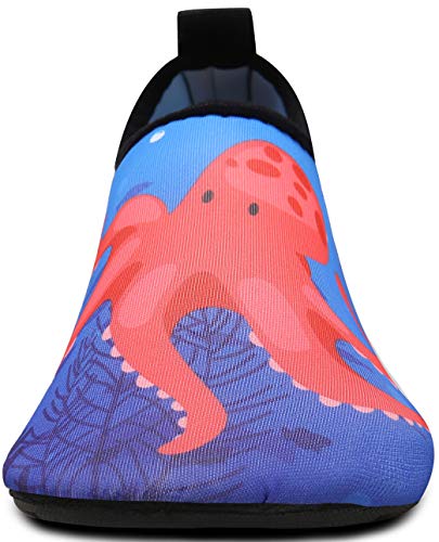 SAGUARO Escarpines Niño Niña para Buceo Snorkel Surf Natación Piscina Vela Mares Rocas Río Zapatos para Agua Bebe Calzado Playa Zapatillas Deportes Acuáticos(068 Navy, 26/27 EU)