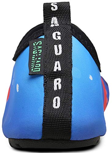 SAGUARO Escarpines Niño Niña para Buceo Snorkel Surf Natación Piscina Vela Mares Rocas Río Zapatos para Agua Bebe Calzado Playa Zapatillas Deportes Acuáticos(068 Navy, 26/27 EU)