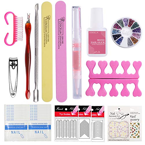 Saint-Acior 10pcs Esmaltes Semipermanentes de Uñas en Gel 8ml Kit Unas en Gel 36W UV/LED Lámpara Uñas Secador de Uñas Base Coat Top Coat Kit para Manicura Pedicura