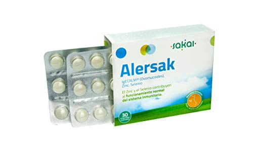 Sakai –Alersak –Bienestar inmediato ante los alérgenos comunes: polen, ácaros y pelos de animales. Ayuda a combatir la congestión nasal y los síntomas de la alergia. – Con IgECALM®, Zinc y Selenio