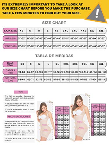 Salome 0215 Fajas Reductoras Adelgazantes Postparto Levanta Gluteos Colombianas Postquirurgica Abdomen Moldeadora Reductora Barriga Mujer Beige L