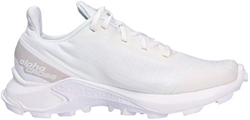 Salomon ALPHACROSS W, Zapatillas de Trail Running para Mujer, Color Blanco White White White, 40 EU
