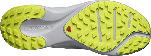 SALOMON Sense Feel, Zapatillas de Trail Running para Hombre, Gris (Mineral Gray/Pearl Blue/Safety Yellow), 45 1/3 EU