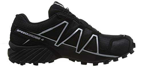 Salomon Speedcross 4 GTX, Zapatillas de Trail Running para Hombre, Negro (Black/Black/Silver Metallic-X), 42 2/3 EU